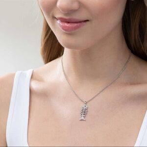 Touchstone Crystal Fishtail Necklace